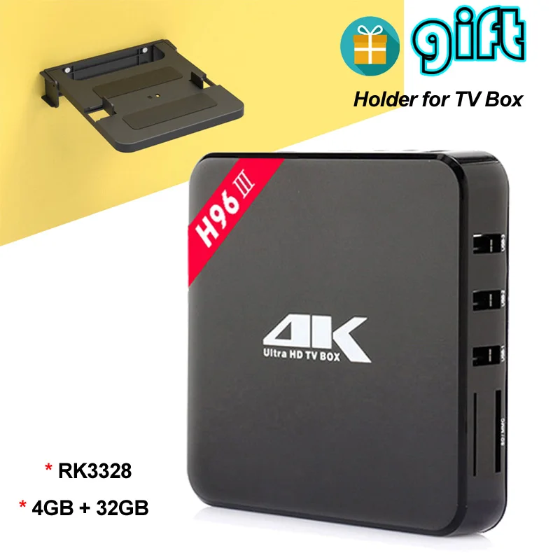 Приставка Смарт ТВ RK3328 4 + 32 ГБ Android 7 1 ядра USB 3 0 4K|ТВ-приставки и медиаплееры| |