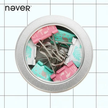 

Never Sweet Flamingo Metal Clip Originality Long Tail Clip Wallet Purse Document Paper Clips Fashion Business Office Accessories