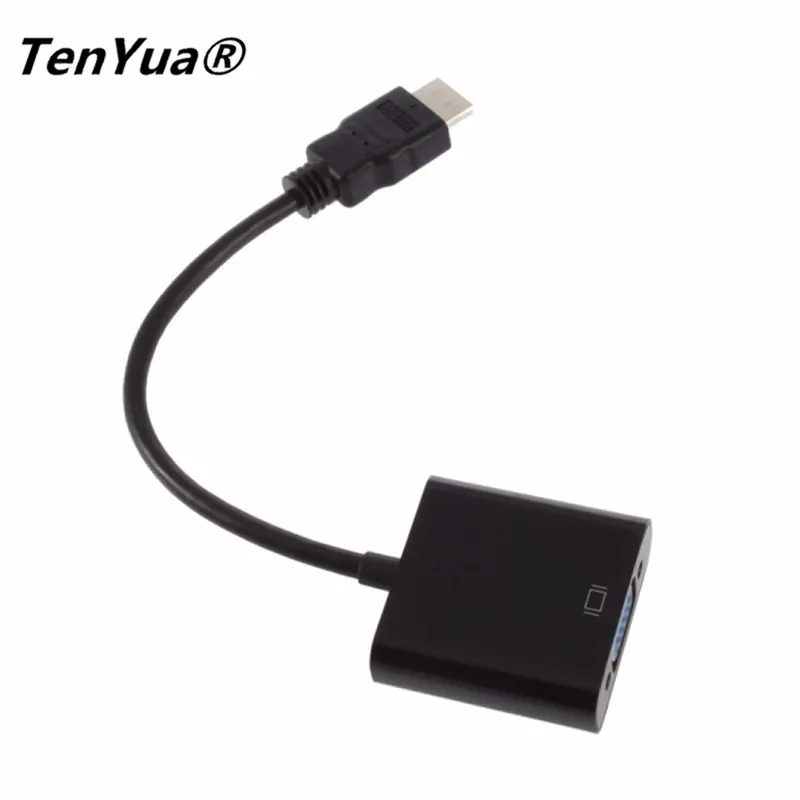 HDMI к VGA Кабель папа RGB Женский аналогу Видео Аудио конвертер адаптер Кабели HD 1080P