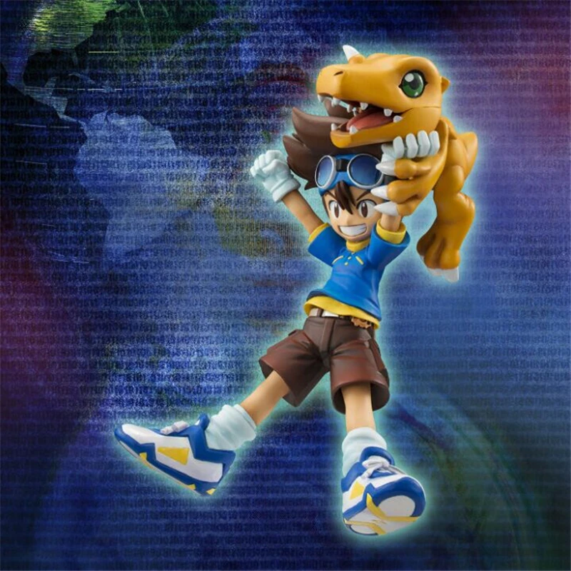 

[PCMOS] 2017 New Digimon Adventure Yagami Taichi & Agumon 1/10 Scale PVC Figure No Box Collection 5736-L