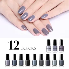 Nicole Diary Peel Off лак для ногтей 6 мл серый серии водной основе лак для ногтей Водонепроницаемый Маникюр Искусство украшения Pure Nail Лаки