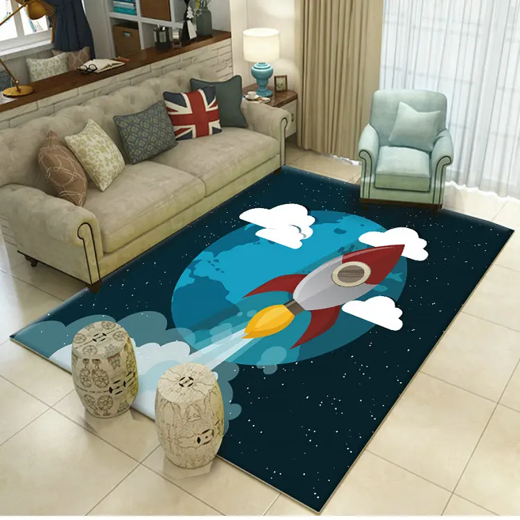 3D принт планета галактика космические ковры для гостиной спальни коврики диван кухня Противоскользящий напольный коврик модный домашний Декор Ковер - Цвет: 6