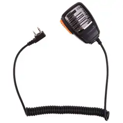 Новейший 2 Pin PTT ручной Динамик микрофон Микрофон для Baofeng UV5R Kenwood радиоприемник TYT Walkie Talkie