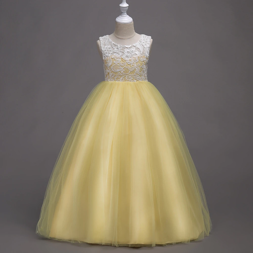 yellow and sky blue dress