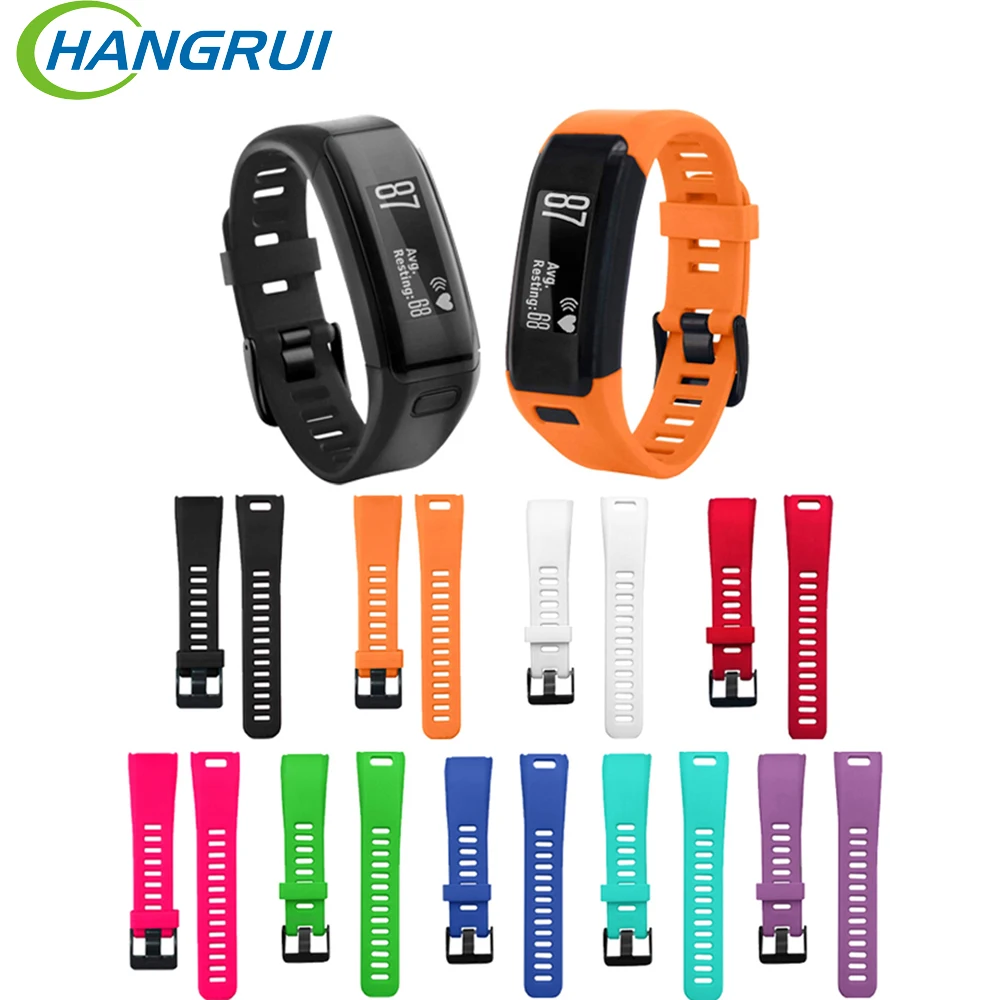 

Hangrui For Garmin Vivosmart HR Smart Band Soft Silicone Strap Sport Wristbands For Vivosmart HR Smart Bracelet Replacement