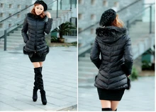 2016 new elegant fashion women keep warm winter down jacket long-sleeved pure color quality loose big yards coat D-0249