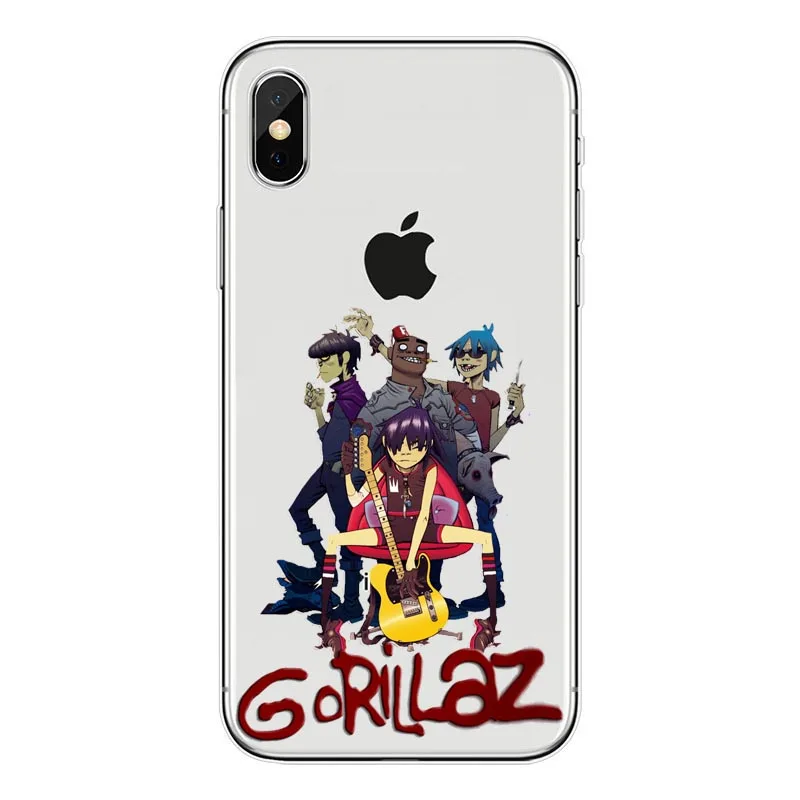 Gorillaz silicone Soft TPU phone case For iPhone5s SE 6 6s plus 7 7plus 8 8plus X XS XR XS Max Cartoon Gorillaz Boat Best Cases - Цвет: TPU