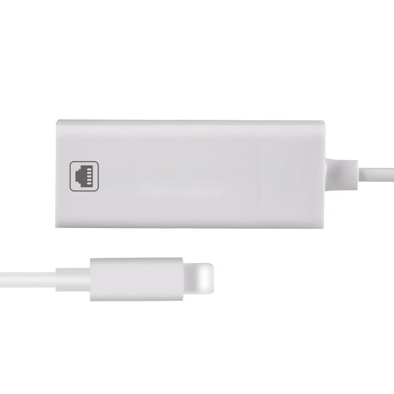 Сетевой Кабель адаптер 100 Мбит/с для Lightning/RJ45 Ethernet LAN проводной путешествий за
