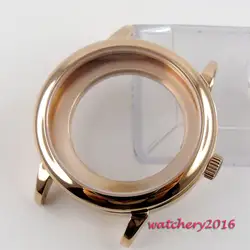 40 мм розовое золото автоматические часы Чехол подходит ETA 8215 2836 miyota 2824 движение