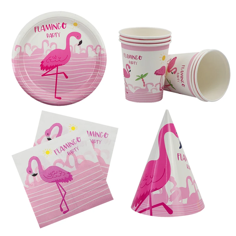 Вечерние украшения Розовый Бумага с Фламинго салфетки летняя Свадебная вечеринка тканевых салфеток с фламинго на день рождения принадлежности для вечеринки-девичника