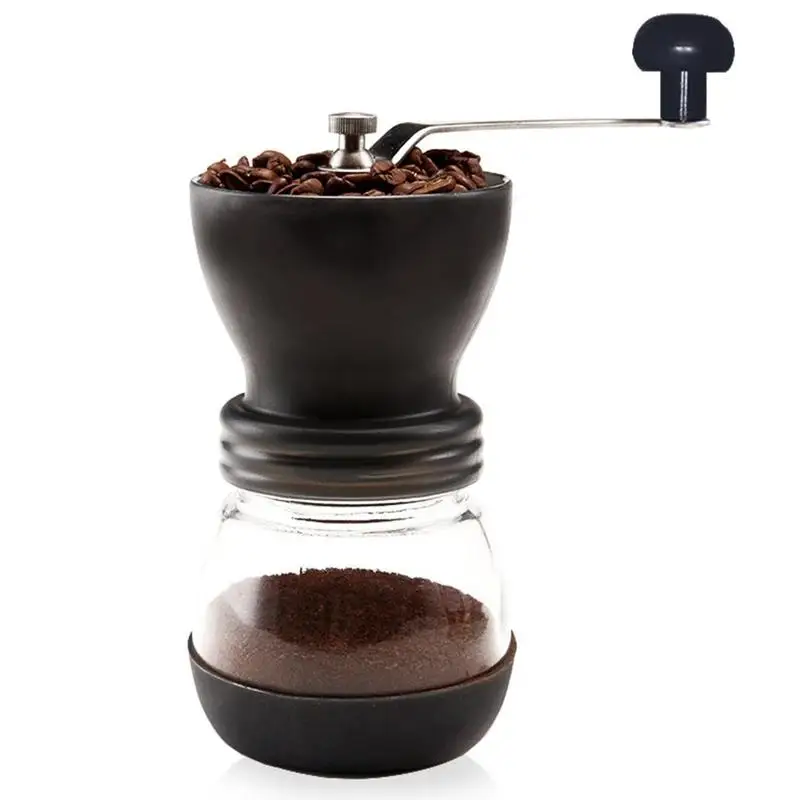 Manual Coffee Grinder with Storage Jar Soft brush Conical Ceramic Burr Quiet and Portable Kitchen Tools Manual Coffee Grinder with Storage Jar Soft brush Conical Ceramic Burr Quiet and Portable Kitchen Tools