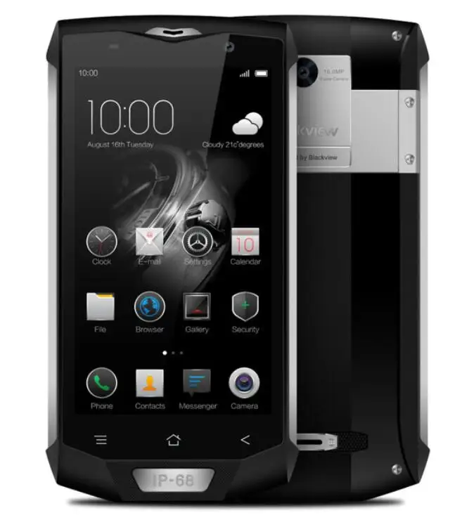 BLACKVIEW BV8000 PRO 5 0 "FHD Gorilla 4180 mAh 9 V/2A Quick Charge NFC MTK6757 Восьмиядерный 16MP 6 ГБ + 64 GB IP68