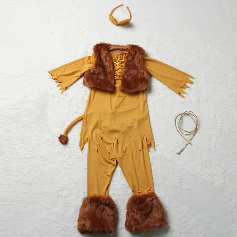 Маленькая девочка Cuddly Lion платье ребенка лев костюм животного Король Лев ролевая