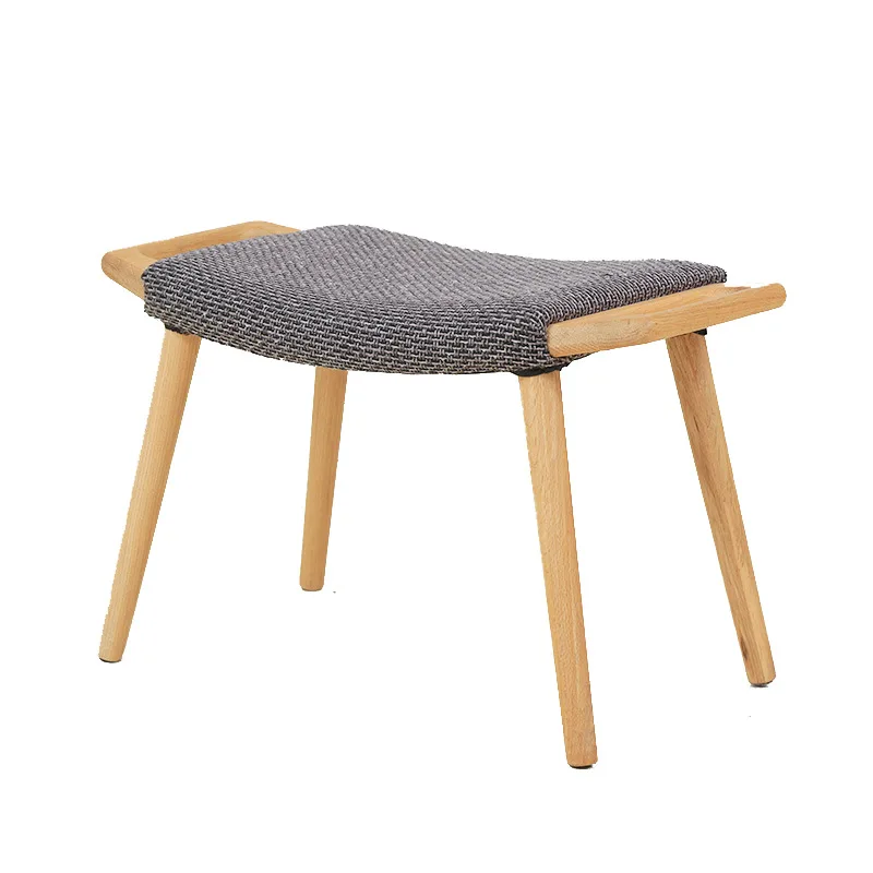 

New Modern Househoold Oak Wooden Cloth Art Chair Kids / Foot Stool Wood Small Bench Makeup Eat Stool Sofa Small Furniture
