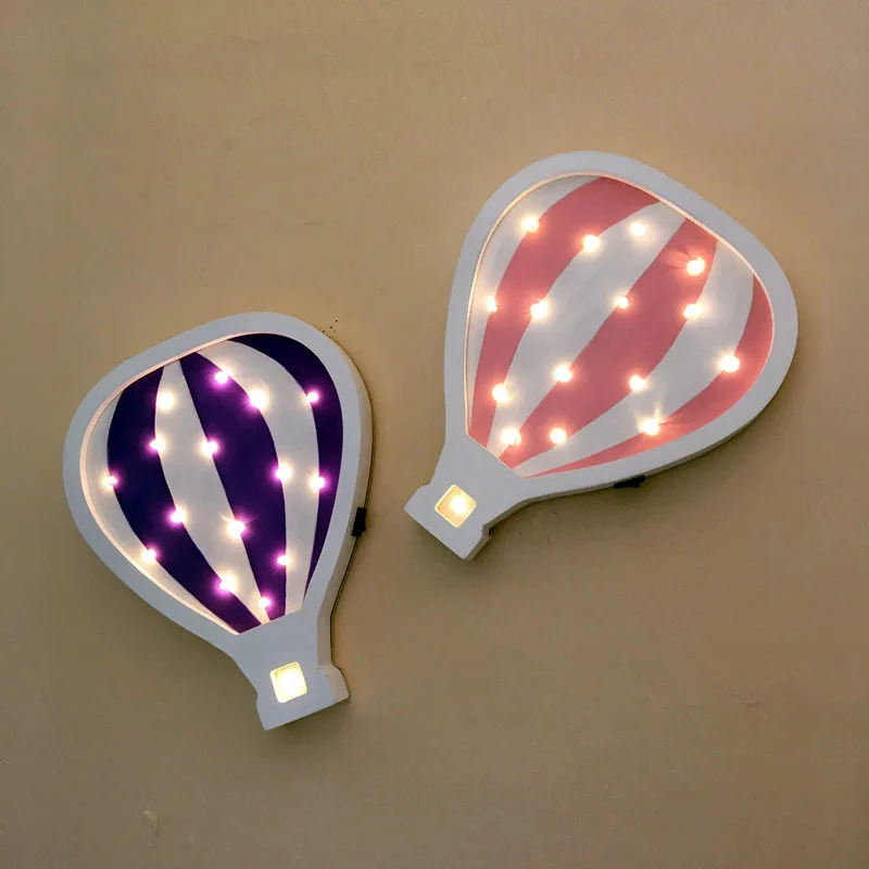 

Creative hot air balloon LED night light baby sleep light home bedroom fashion decorative wall lamp Christmas child gifts80509