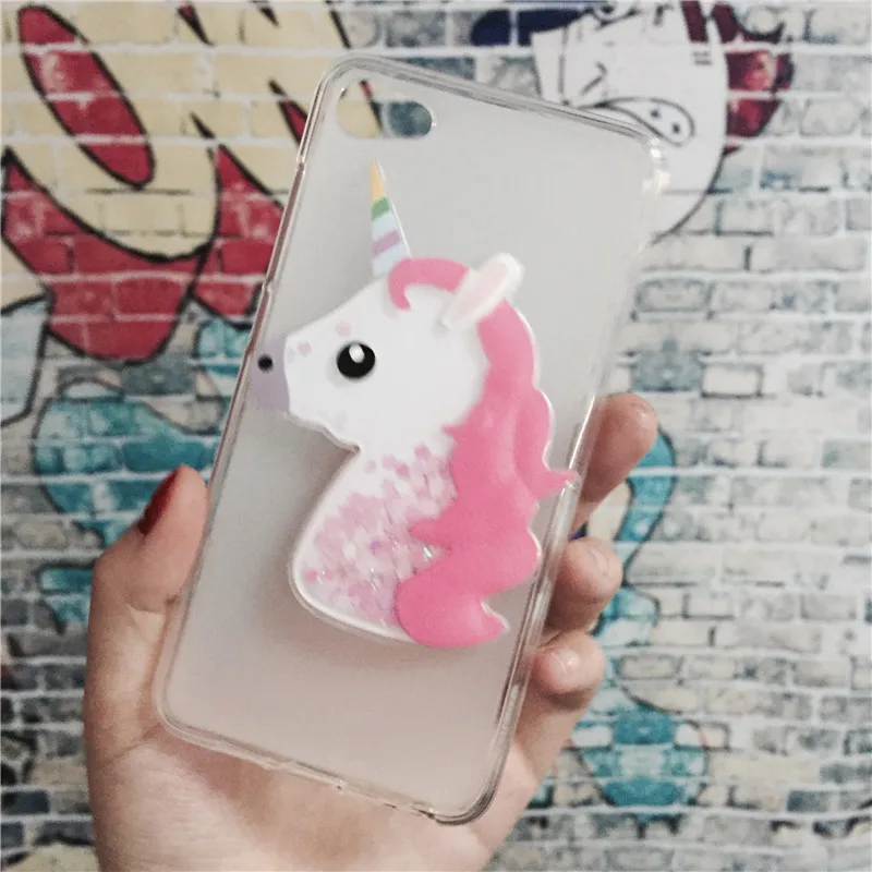 

Luxury TPU Girls Case Coque for Meizu Meilan U10 Unicorn Cover Dynamic Quicksand Phone Cases Glitter Liquid Silicon