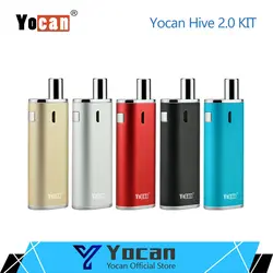 Оригинальный Yocan Hive 2,0 комплект встроенный аккумулятор 650 мАч обновление один по сравнению пара улья ручка комплект сухой травы воск