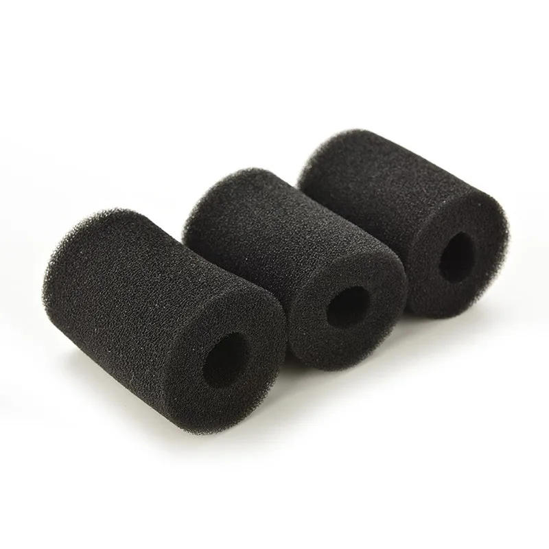 2PCS Black Sponge Cover Aquarium Pre Filter Compatible With Filters Vat