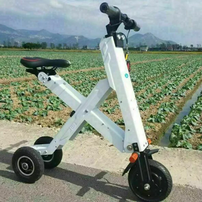 

Foldable Electric Bike 36V 350w 10.5AH 8inch Cycle Lithium Battery Electric Bicycle Button Electronic Brake Single Seat Ebike