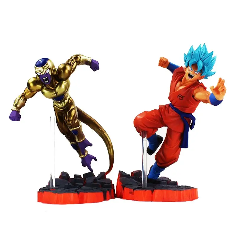 

2styles Dragon Ball Z Action Figures Super Saiyan Son Goku Golden Freeza Fighting Dragonball Z PVC Figure Model Toys Dolls 15cm