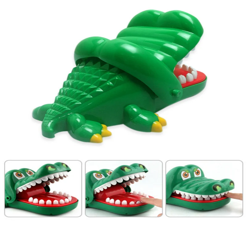 Необычный супер большой Укус Крокодил кусающий палец игрушечные часы для творческих игрушек игрушечный крокодил серии веселиться для детей