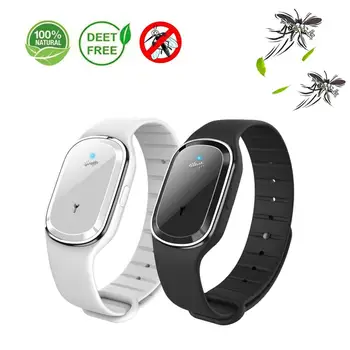 

Portable Ultrasonic Mosquito Repellent Leather Bracelets Mosquito Repellent Wristband Couple Watch Mosquito Repellent