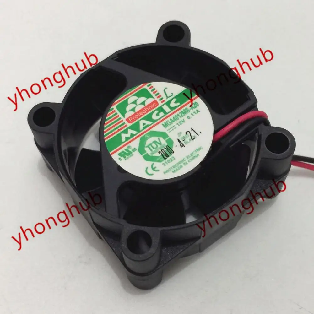 

Emacro For Magic MGA4012MS-A20 DC 12V 0.11A 40x40x20mm 2-wire Server Cooler Fan