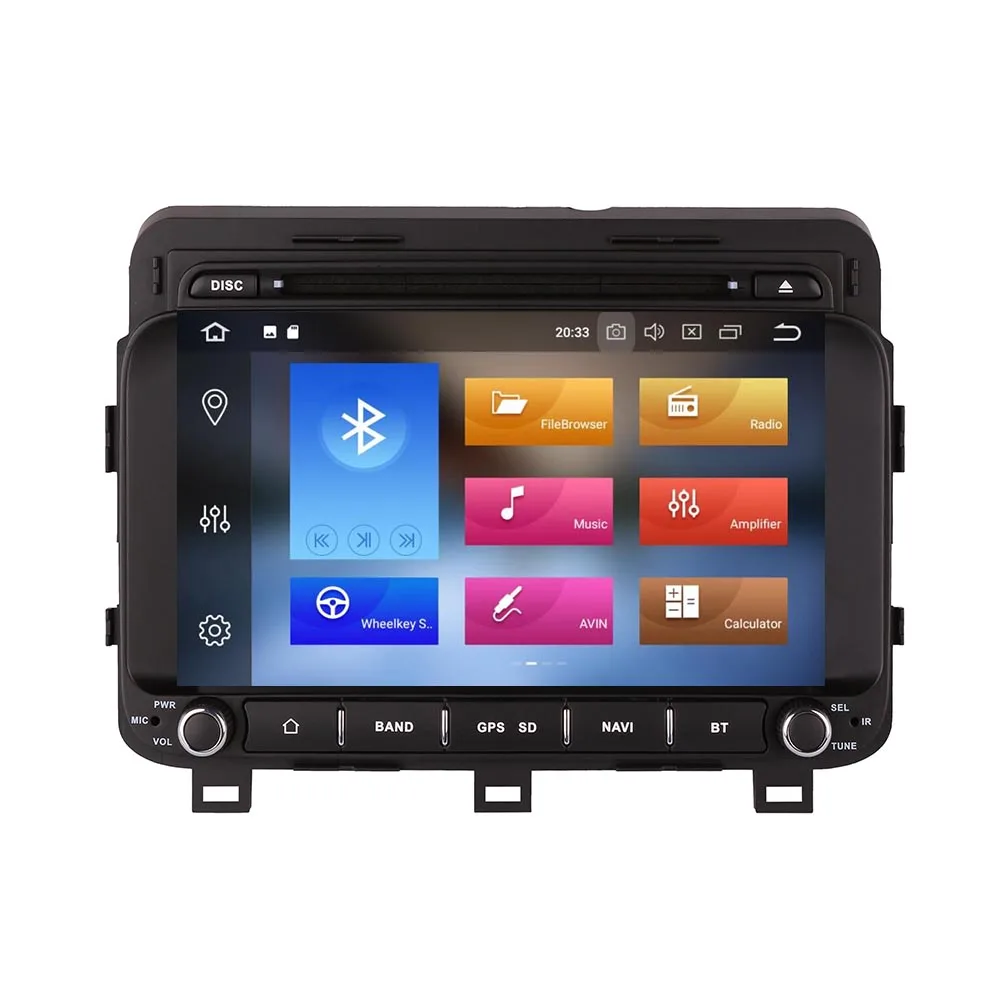 Discount Android 9 4+32G Car DVD Player GPS navigation For Kia K5/OPTIMA Kia Magentis 2014- head unit multimedia player tape recorder 1