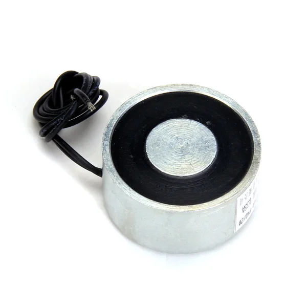 DC 24V Electric Lifting Magnet Electromagnet Lift Solenoid Holding 25Kg /55LB 