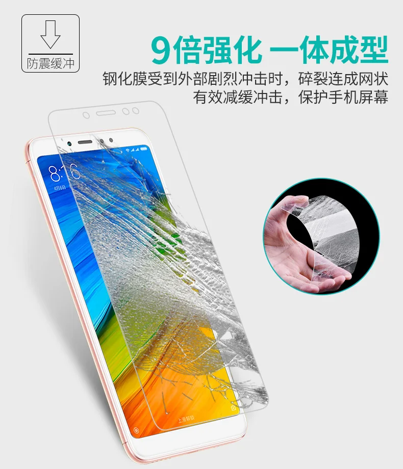 Для XiaoMi RedMi Note 5 закаленное стекло Bonaier Черный Белый Полный Клей протектор экрана для RedMi Note 5 Pro Олеофобная стеклянная пленка