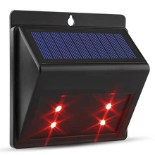 ICOCO 4 светодиодный водонепроницаемый Солнечный беспроводной PIR датчик движения свет открытый сад пейзаж двора газон безопасности настенный светильник