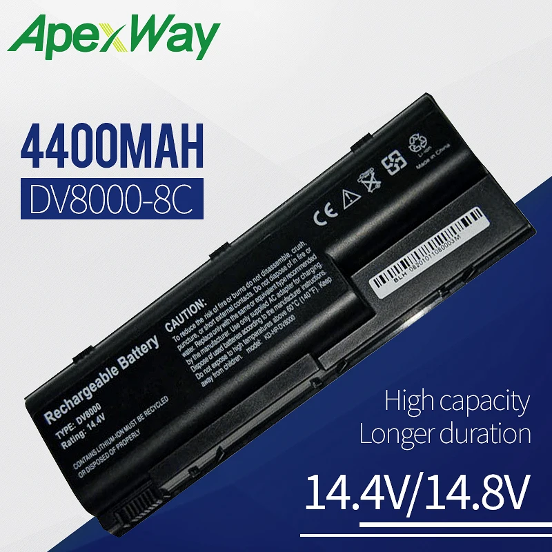 

Battery for HP Pavilion dv8000 dv8100 dv8200 dv8300 Series 396008-001 403808-001 EF419A EG417AA HSTNN-DB20 HSTNN-IB20 HSTNN-OB20