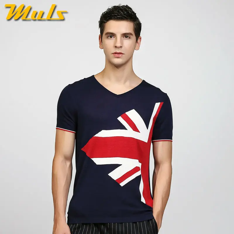 Мужская Трикотажная футболка с V образным вырезом Размеры M L XL 2XL 3XL|brand t shirt men|t ment