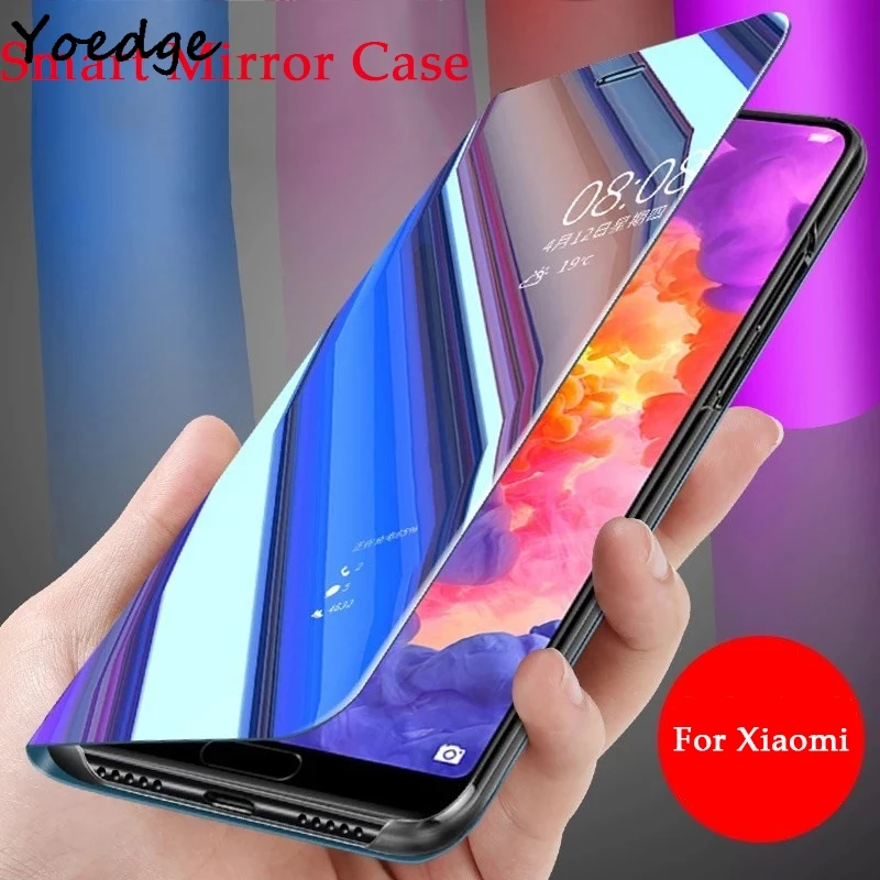 

Luxury Smart Mirror Flip Case For Xiaomi Redmi 7 4X 5 Plus 6A S2 Go Cover Note 7 3 4X 5 5A 6 Pro Mi 9 A1 A2 6 8 SE Lite F1 Funda