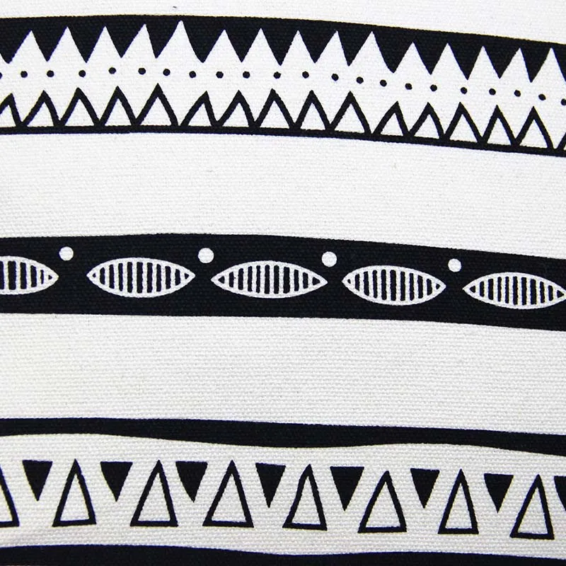 45*45 см Высокое качество Марокко Подушка Чехол декоративный чехол на подушки с геометрическим рисунком Черный и белый цвета Подушка Чехол-1 шт