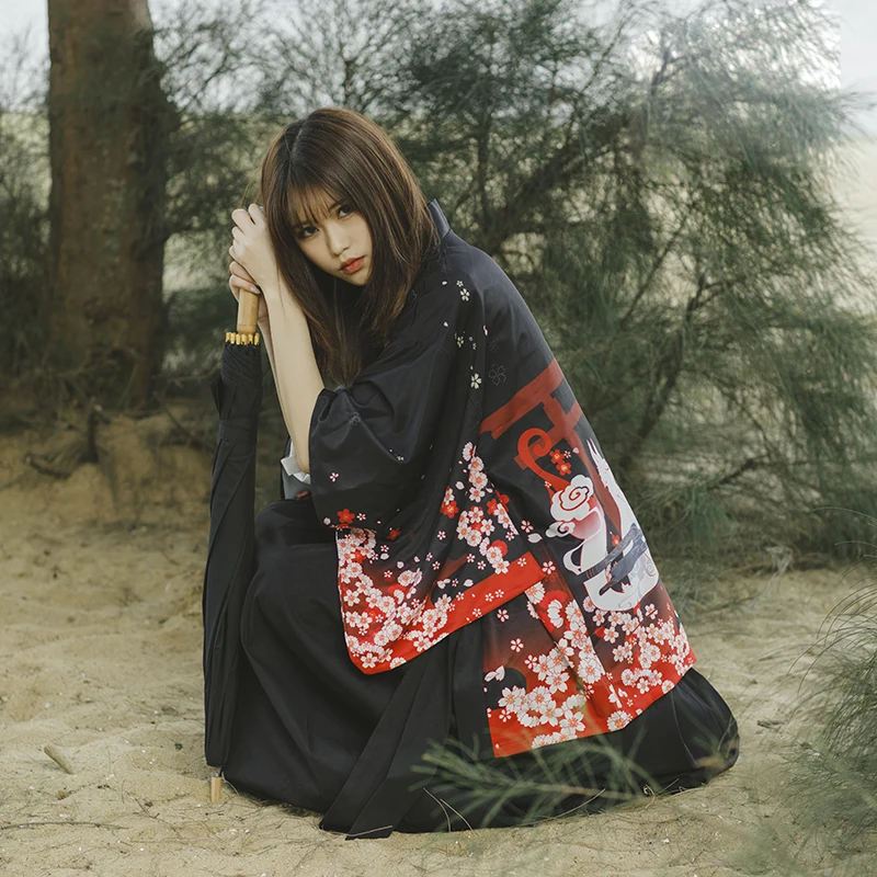 Японский Fushimi Inari Taisha Fox Sakura, кимоно с принтом Haori Yukata, летний солнцезащитный кардиган, пальто для женщин и мужчин, косплей, парные Топы