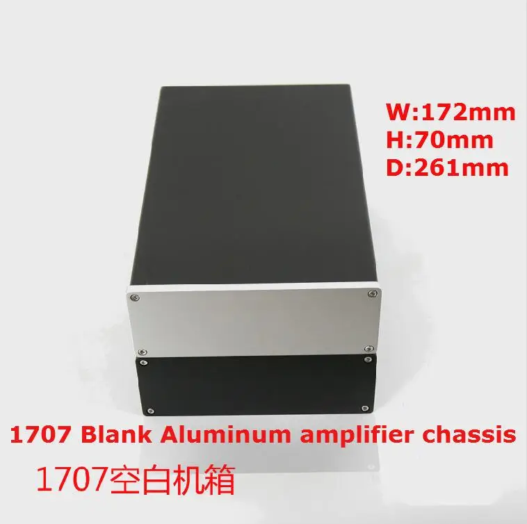 1707 Blank Aluminum amplifier Enclosure/mini AMP case/ Preamp box/ PSU