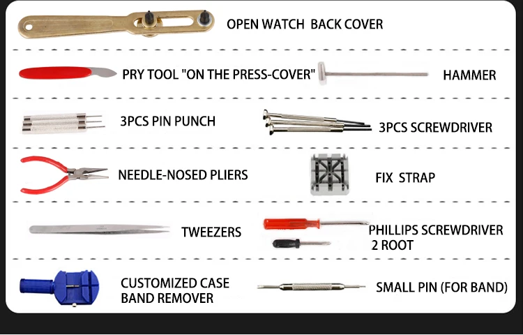 14/16 штук часы набор инструментов для ремонта Pin комплект корпус часов открывалка Ссылка браслет отвертка для снятия крепежа Пинцет для часовщика