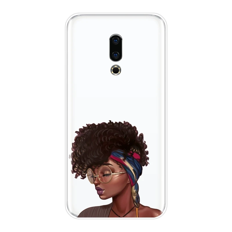 Мягкий чехол для телефона Meizu 15 Lite 16 Plus 16th 16x силиконовый черный девочки Magic Melanin U10