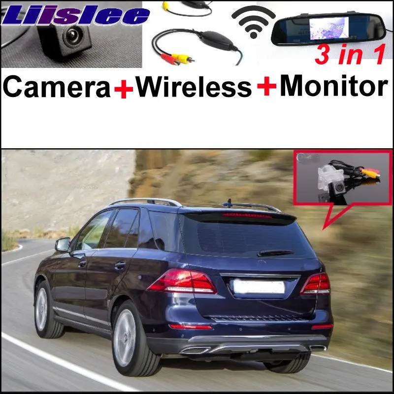 Liislee For Mercedes Benz M ML Class MB W166 3 in 1 Special Camera + Wireless Receiver + Mirror Monitor Parking Back Up System