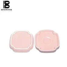 2 шт./лот Творческий розовый фарфор Чай Чашка Поднос ручной работы Керамика подглазурная Цвет Чай церемонии Интимные аксессуары мастер Пуэр чаша Миски детские