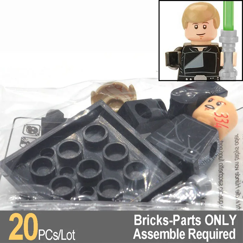 

Wholesale 20pcs/lot Luke Skywalker Star Wars Building Blocks Bricks Gifts Toys for Children XH334