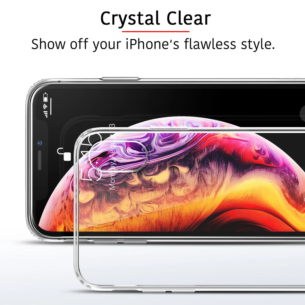 ESR حقيبة لهاتف أي فون XS XR XS ماكس غطاء شفاف الوفير واضح لينة TPU حالة رقيقة جدا غطاء مضاد للخبط كوكه حقيبة لهاتف أي فون