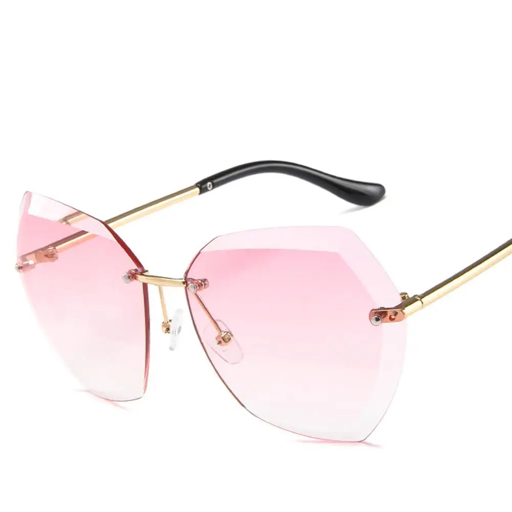 MISSKY стильные женские летние солнцезащитные очки с большой оправой, все подходящие модные солнцезащитные очки для женщин - Цвет линз: pink