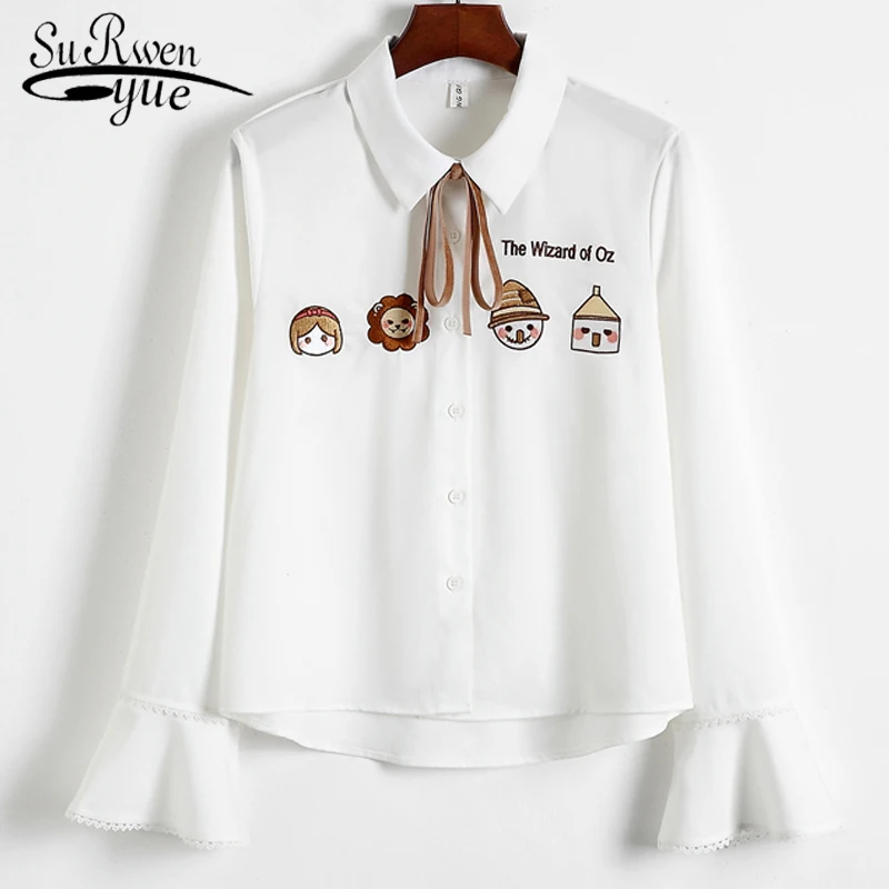 womens tops and blouses women shirts women blouses women long sleeve shirts plus size women chiffon blouse white blouse 3594 50