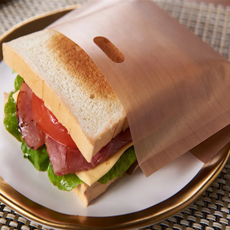 2шт Сделано Легко многоразовые антипригарные запеченные тосты хлебные мешки для жареного сыра сэндвичи тостерные сумки аксессуары для выпечки