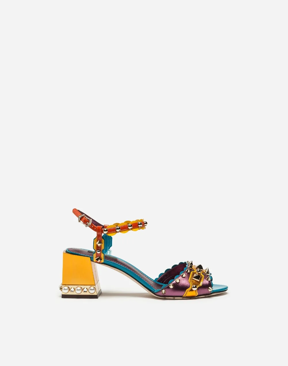 New Fashion Chunky high heels ladies sandals open toe colorful roman