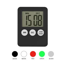 Fashion Simple Super Thin LCD Digital Screen Kitchen Timer Square Cooking Timer Count Up Countdown Alarm with Magnet