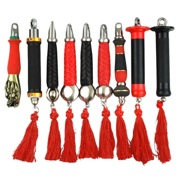 

Kirin Whip Special Handle High Quality Stainless Steel, Cowhide Fitness Whip Handle DIY Steel Whip Accessories