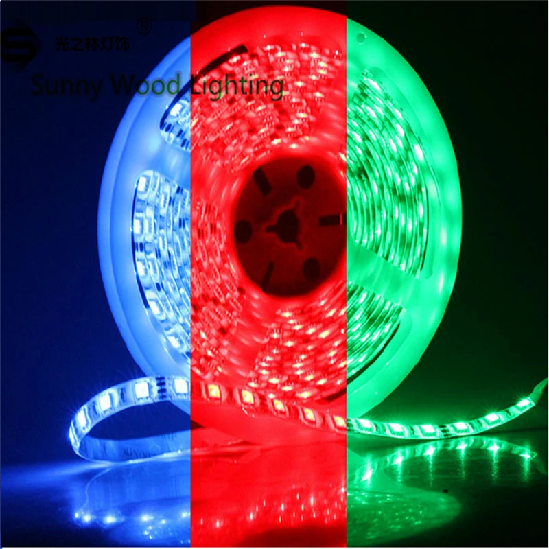 5M/Roll 5050 60led/m 12VDC RGB soft strip ,led tape light for outdoor